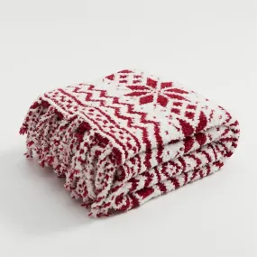 Festive Chunky Knit Christmas Blankets