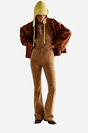 Free People Jayde Flare Jumpsuit in Pier 17