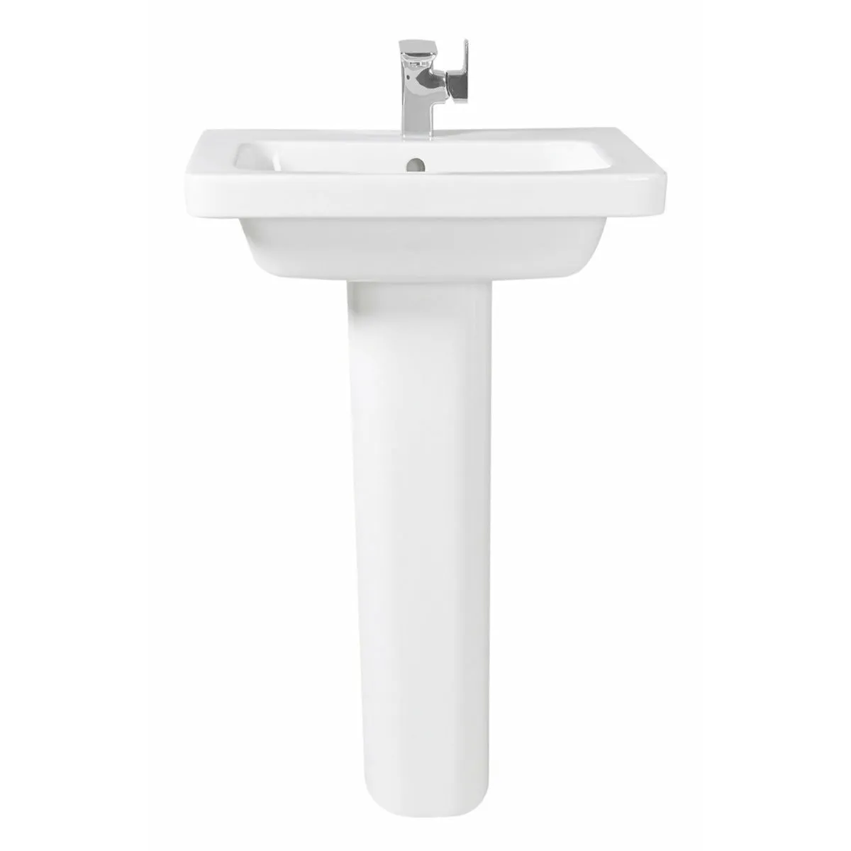 Frontline White Resort Full Pedestal Basin