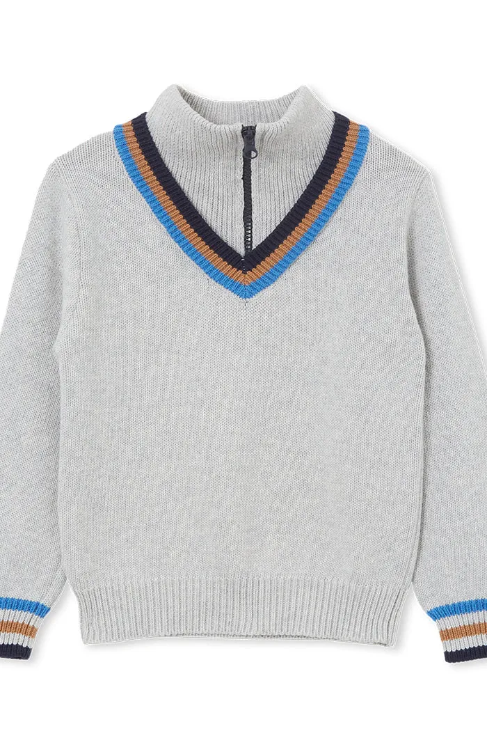 Funnel Tipping Knit Jumper