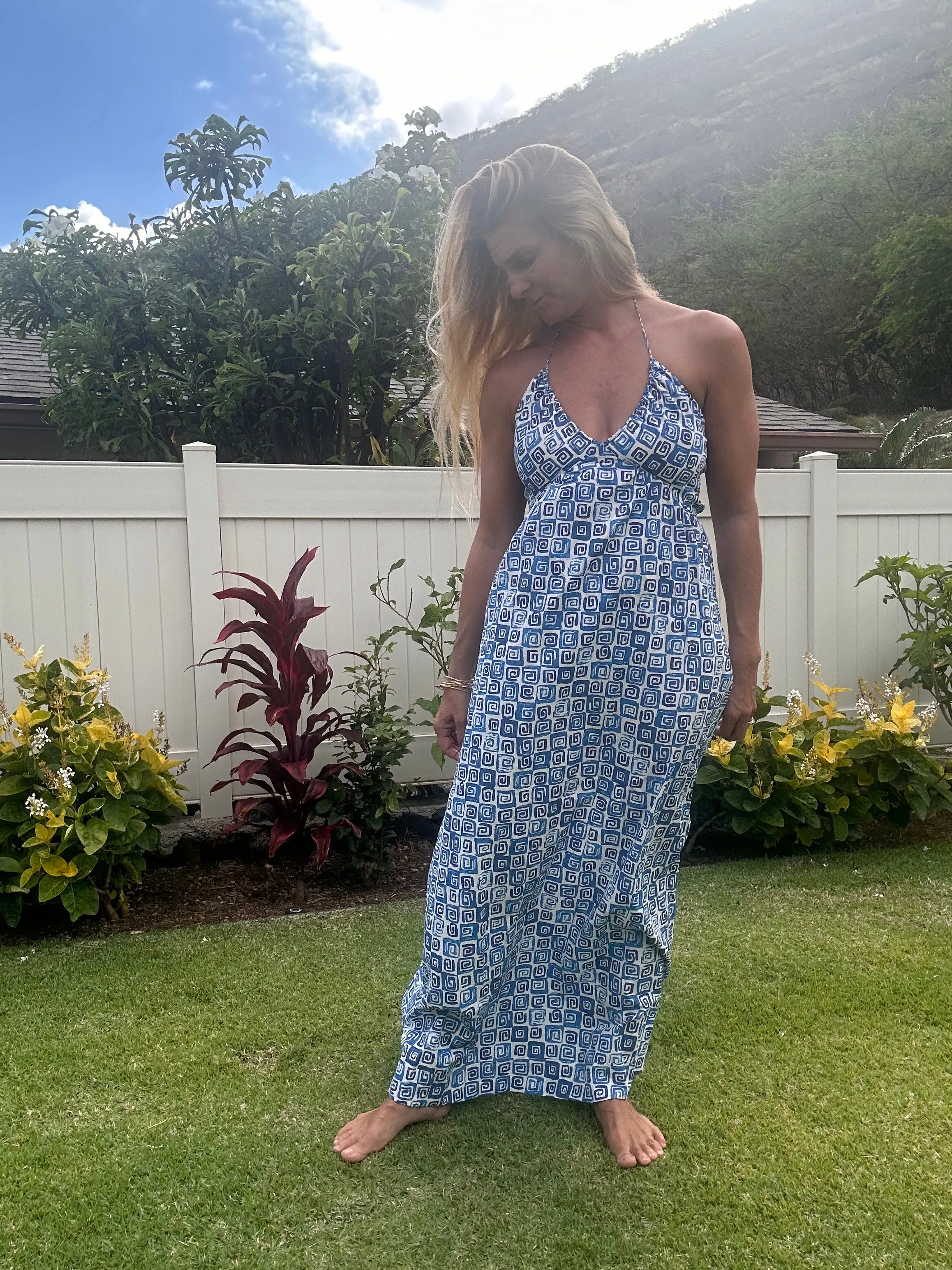 GIRL AND THE SUN Iris maxi dress