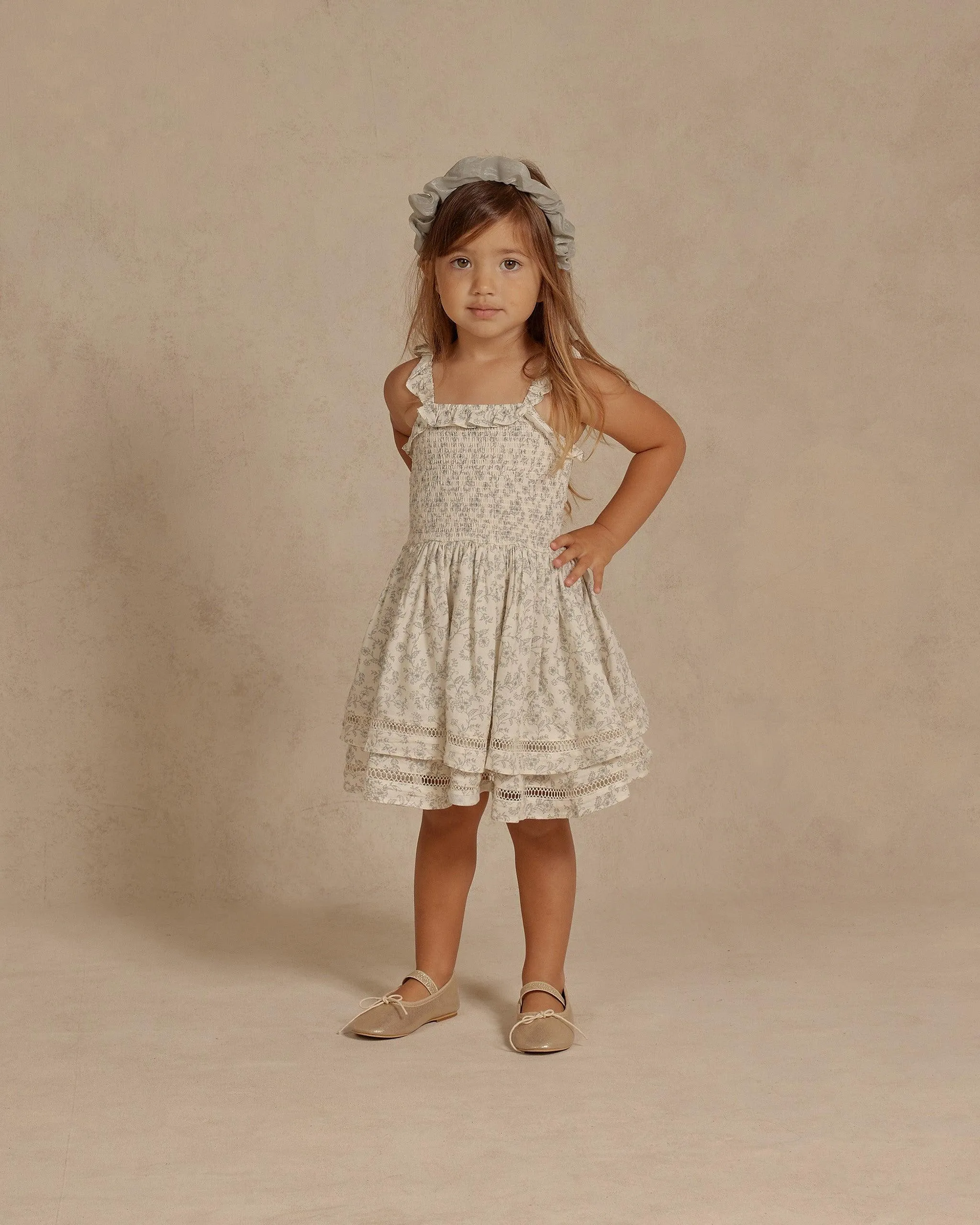 Girls Birdie Dress | French Toile | Noralee