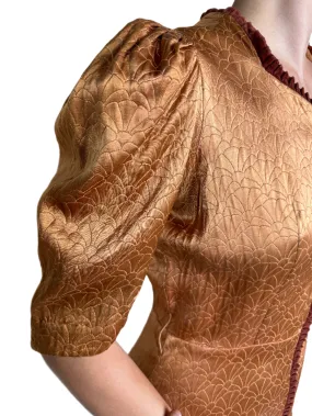 Gold Satin Dressing Gown 1930s