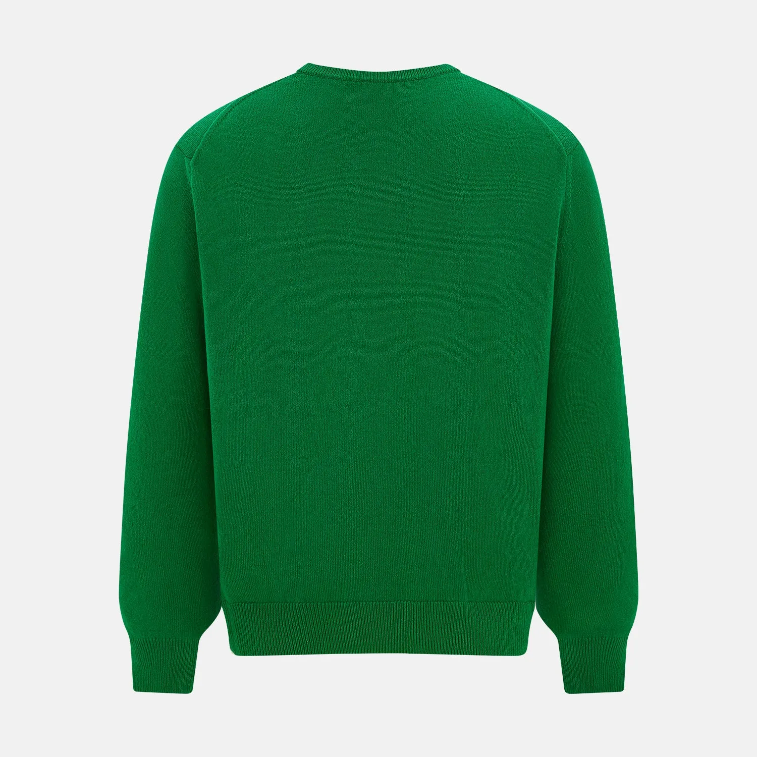 Grass Green Cashmere Round Neck Jumper