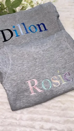Grey hoodie style onesie