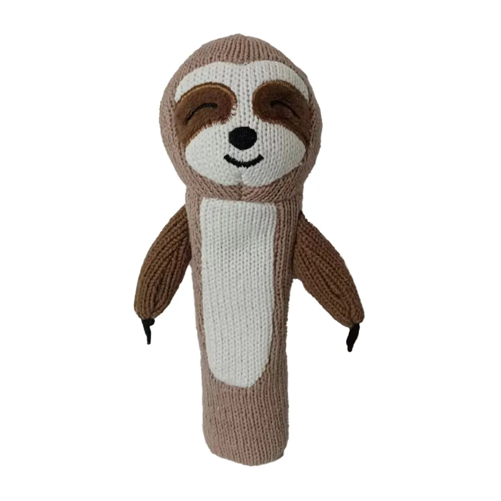 Hand Rattle - Knit - Sloth