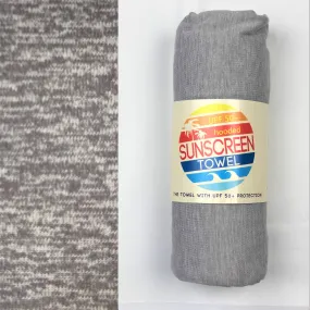 Hooded UPF 50  Sunscreen Towel (Gray Heather)