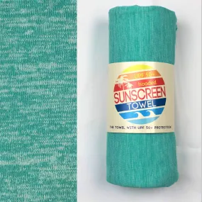Hooded UPF 50  Sunscreen Towel (Mint Heather)