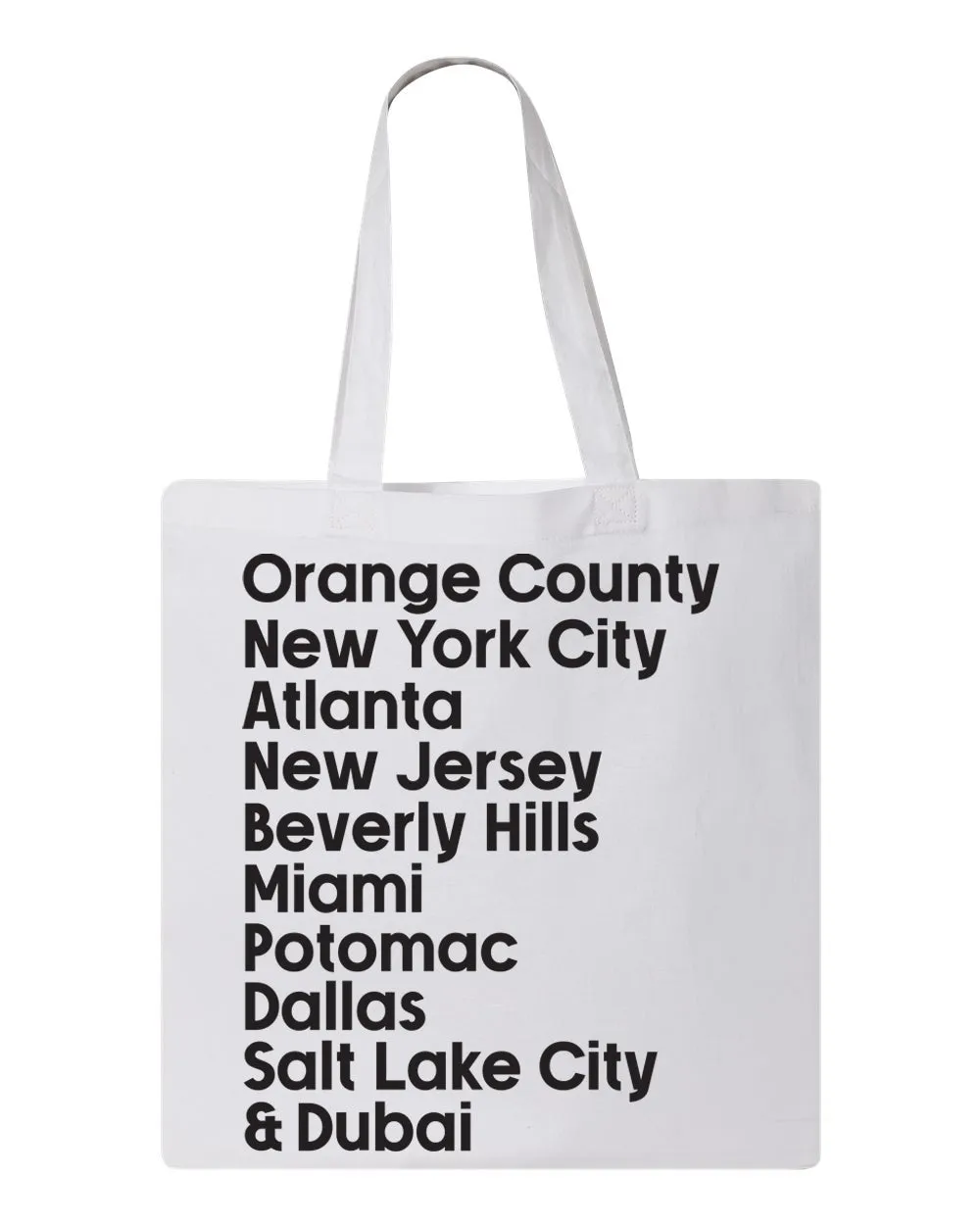 Housewives Cities Bundle: V-Neck Tee & Tote Bag (Sizes XS-4XL)