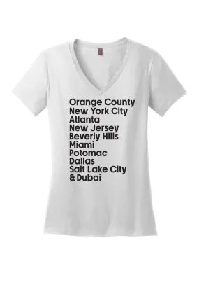 Housewives Cities Bundle: V-Neck Tee & Tote Bag (Sizes XS-4XL)