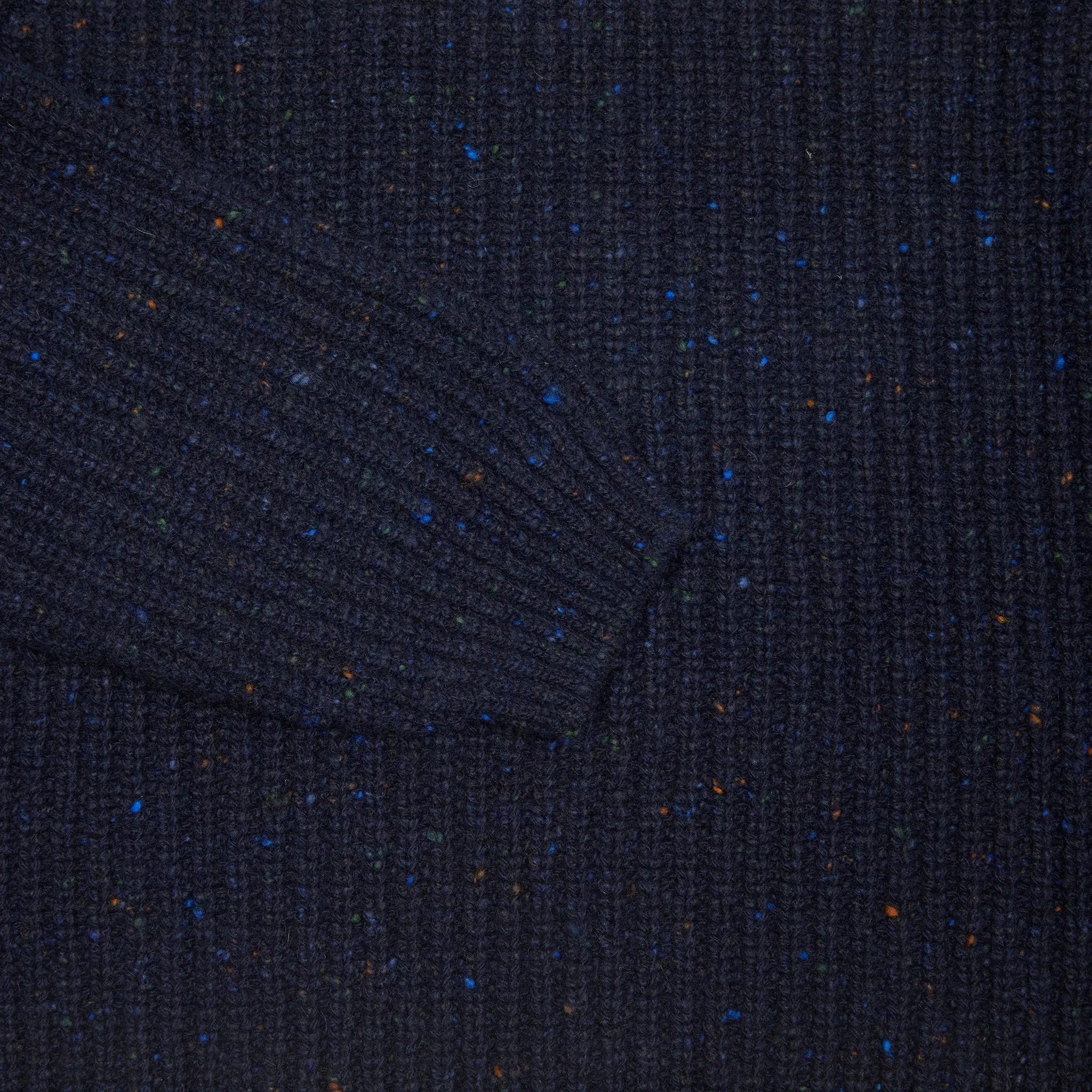 Inis Meáin Women's Cropped Boatbuilder Jumper in Prussia