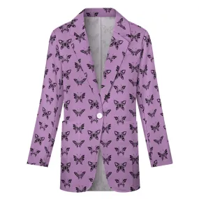 Ink Butterflies Casual Suit Jacket