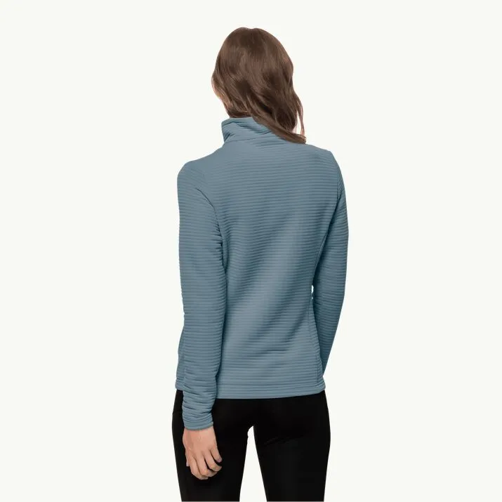 Jack Wolfskin Ladies Modesto Fleece Jacket Teal Grey
