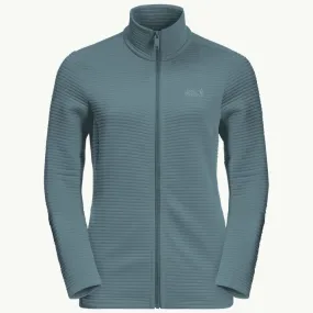 Jack Wolfskin Ladies Modesto Fleece Jacket Teal Grey