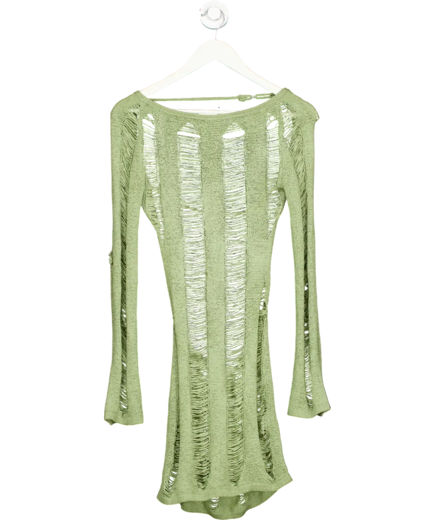 Jaded London Green Umbra Maxi Dress UK S