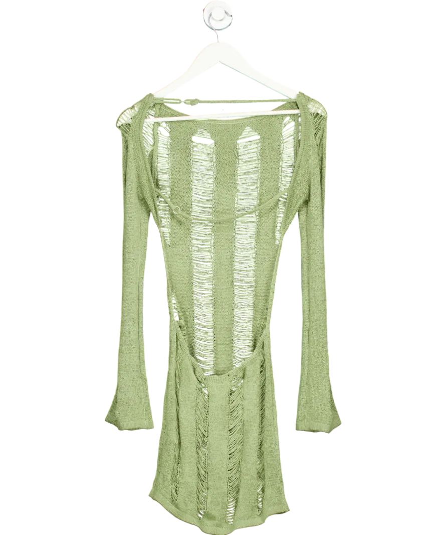 Jaded London Green Umbra Maxi Dress UK S
