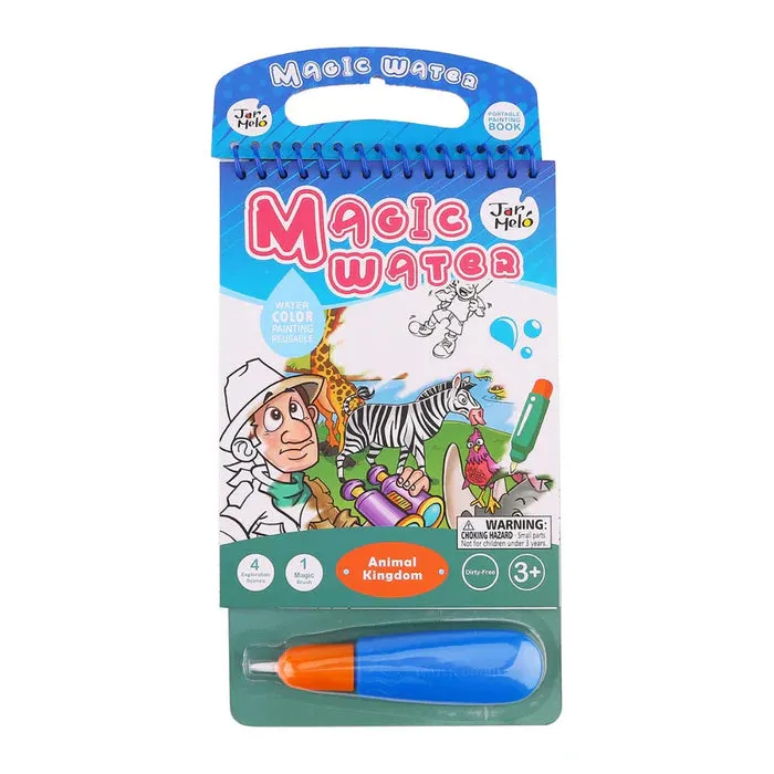 Jar Melo Magic Water Coloring Pad - Animal Kingdom