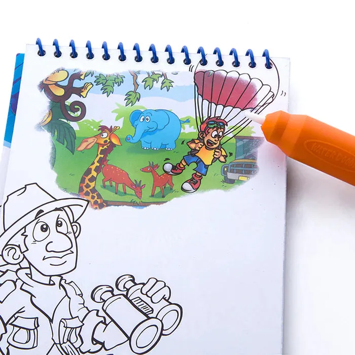 Jar Melo Magic Water Coloring Pad - Animal Kingdom