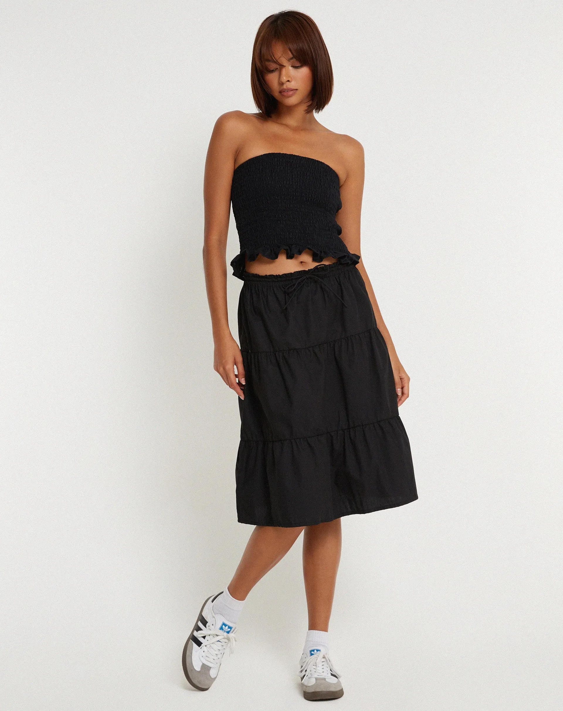 Kiyo Bandeau Top in Black