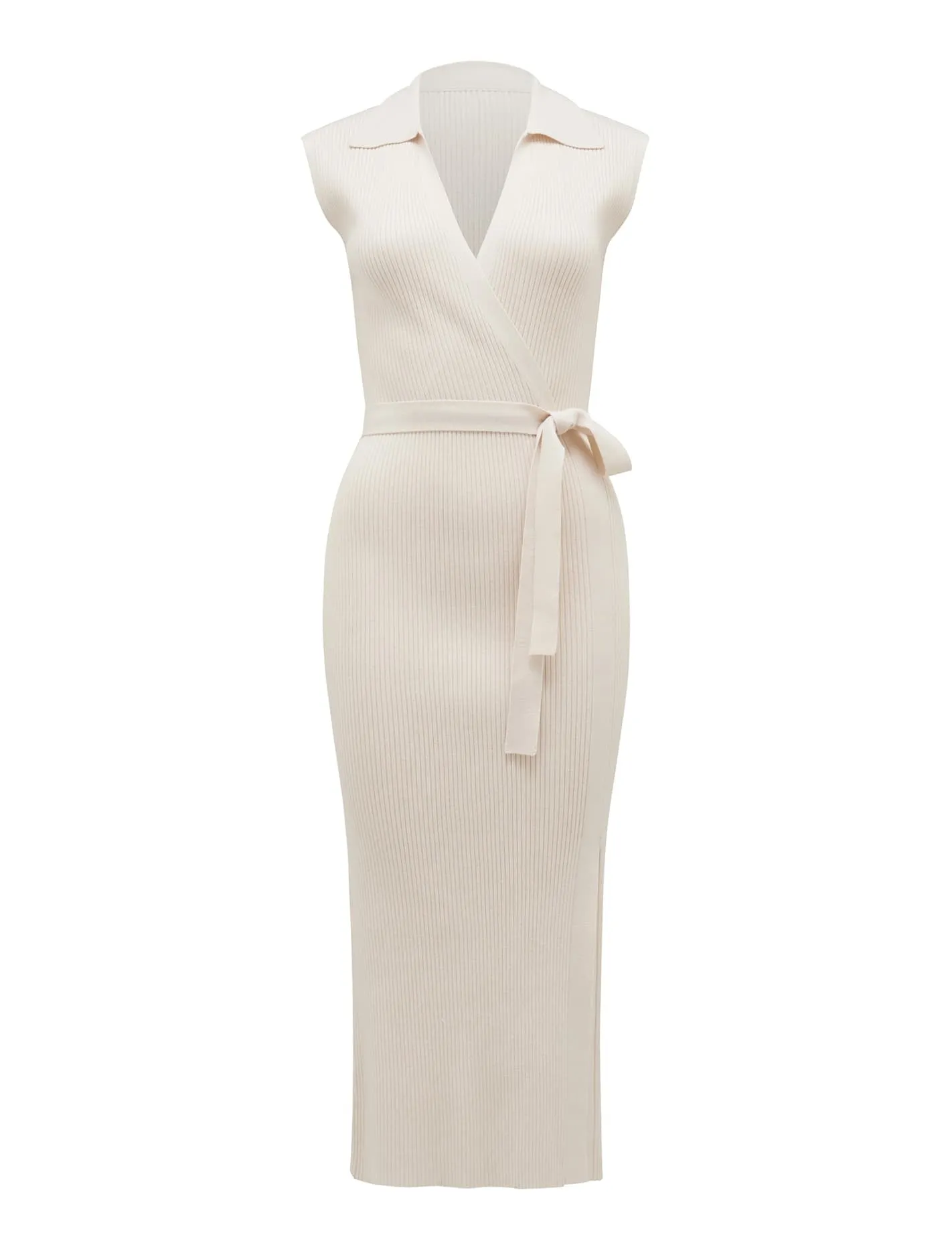 Lee Column Wrap Knit Dress
