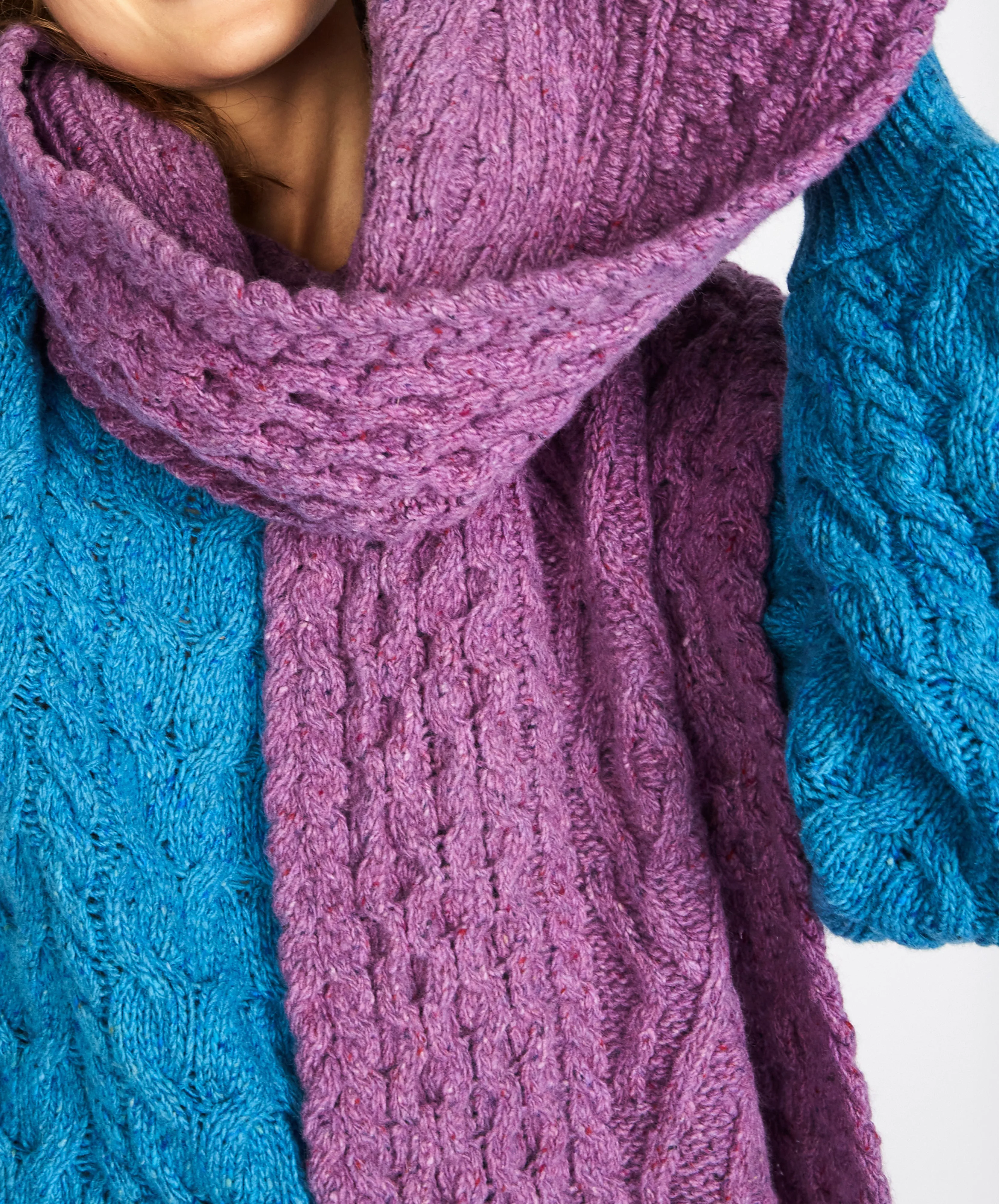 Lombard Diamond Scarf Orchid