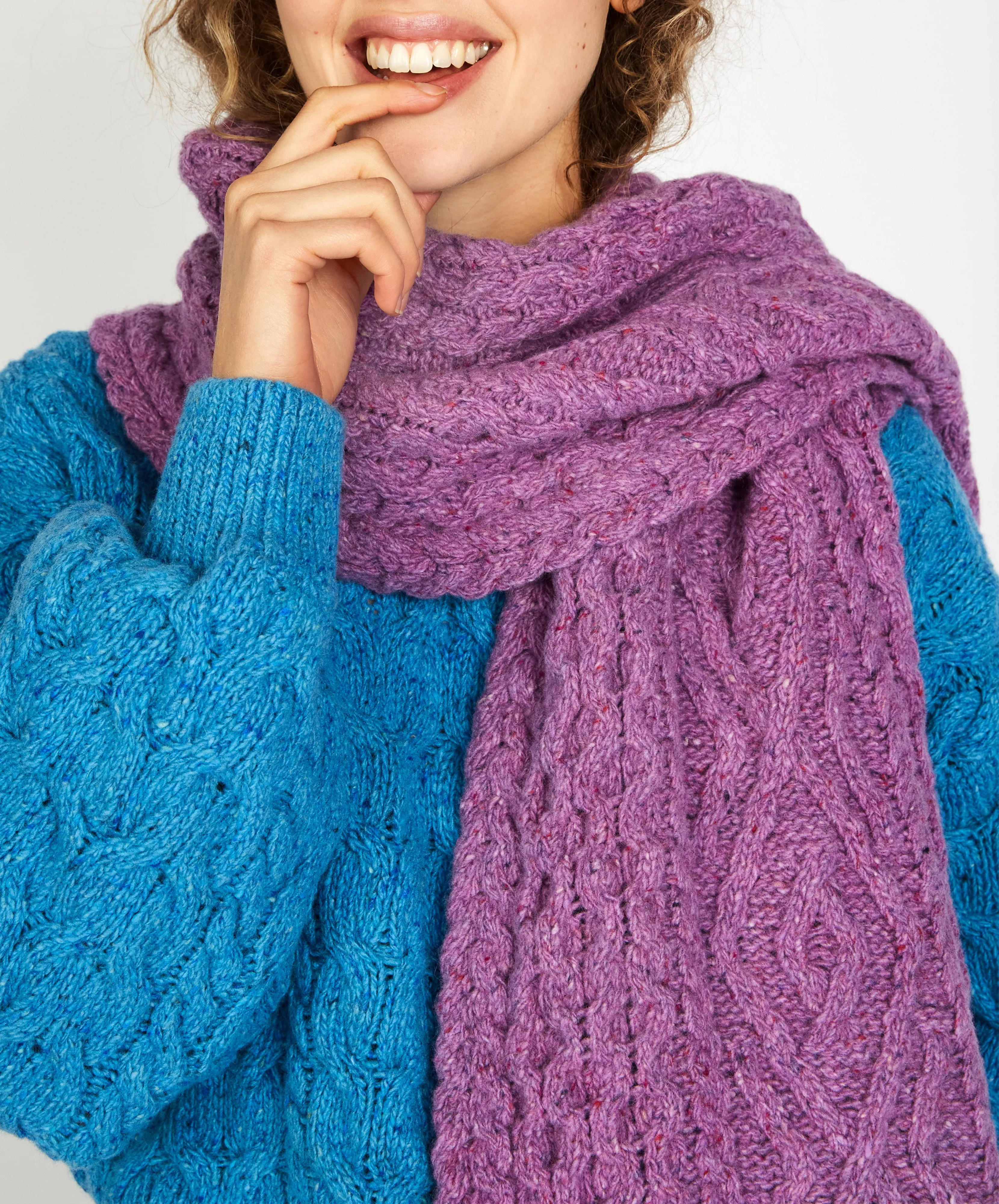 Lombard Diamond Scarf Orchid