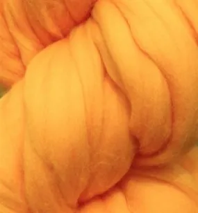 Luxurious Goldenrod Merino Wool Roving