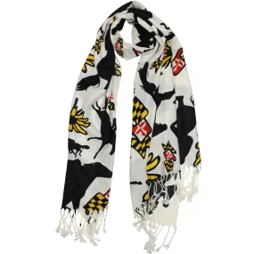 Maryland Horse Racing (White) / Scarf