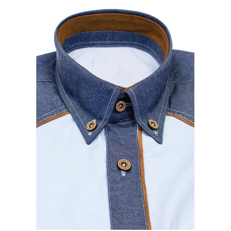 Men's professional size plus size short shirt