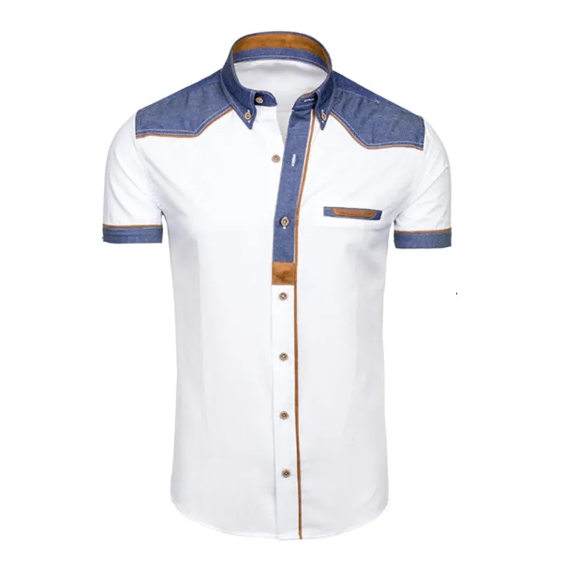 Men's professional size plus size short shirt