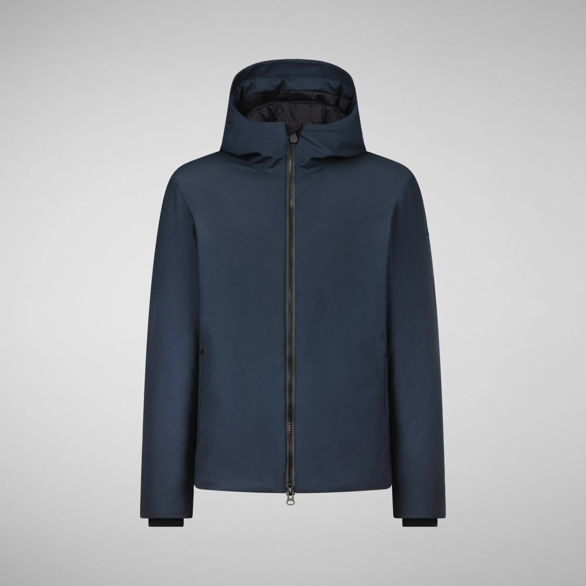 Men's Sabal Hooded Jacket in Blue Black