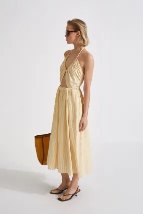 MIKA DRESS - YELLOW STRIPE
