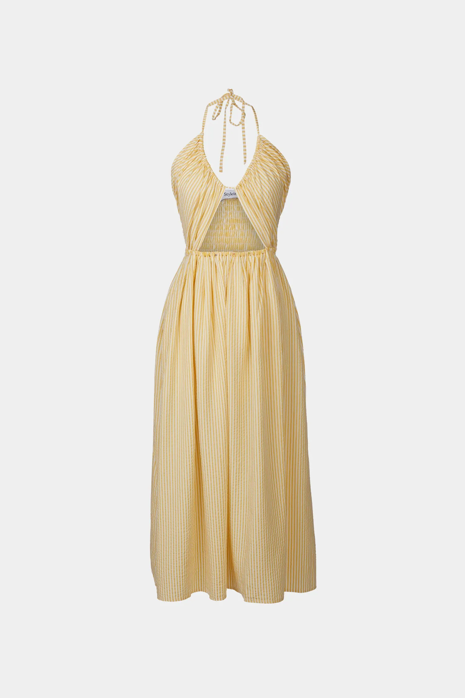 MIKA DRESS - YELLOW STRIPE