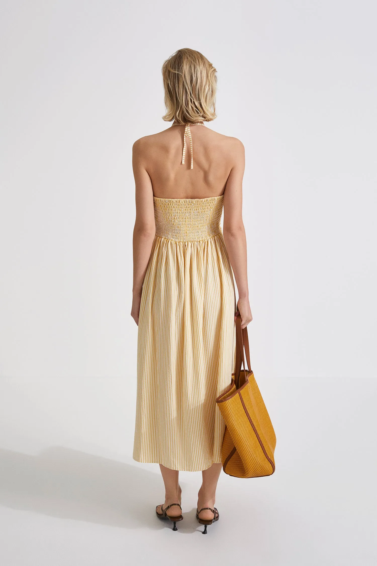 MIKA DRESS - YELLOW STRIPE