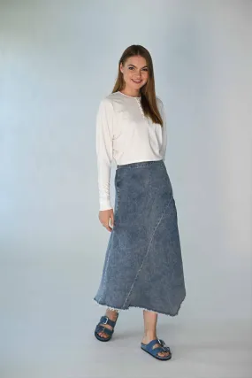 Monn White Cropped Henley Dolman M413W