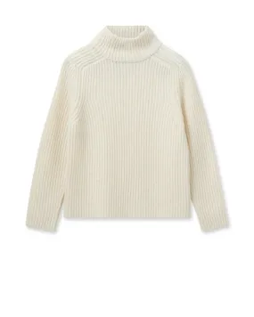 Mos Mosh Thyra High Neck Knit-Ecru-165750
