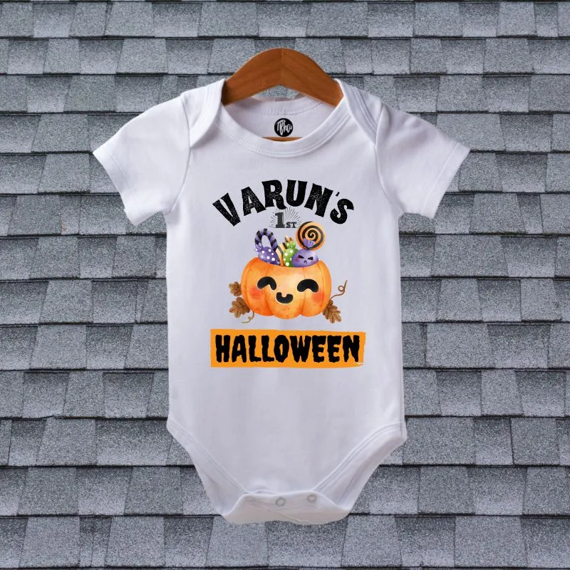 My First Halloween Personalized Romper for Babies