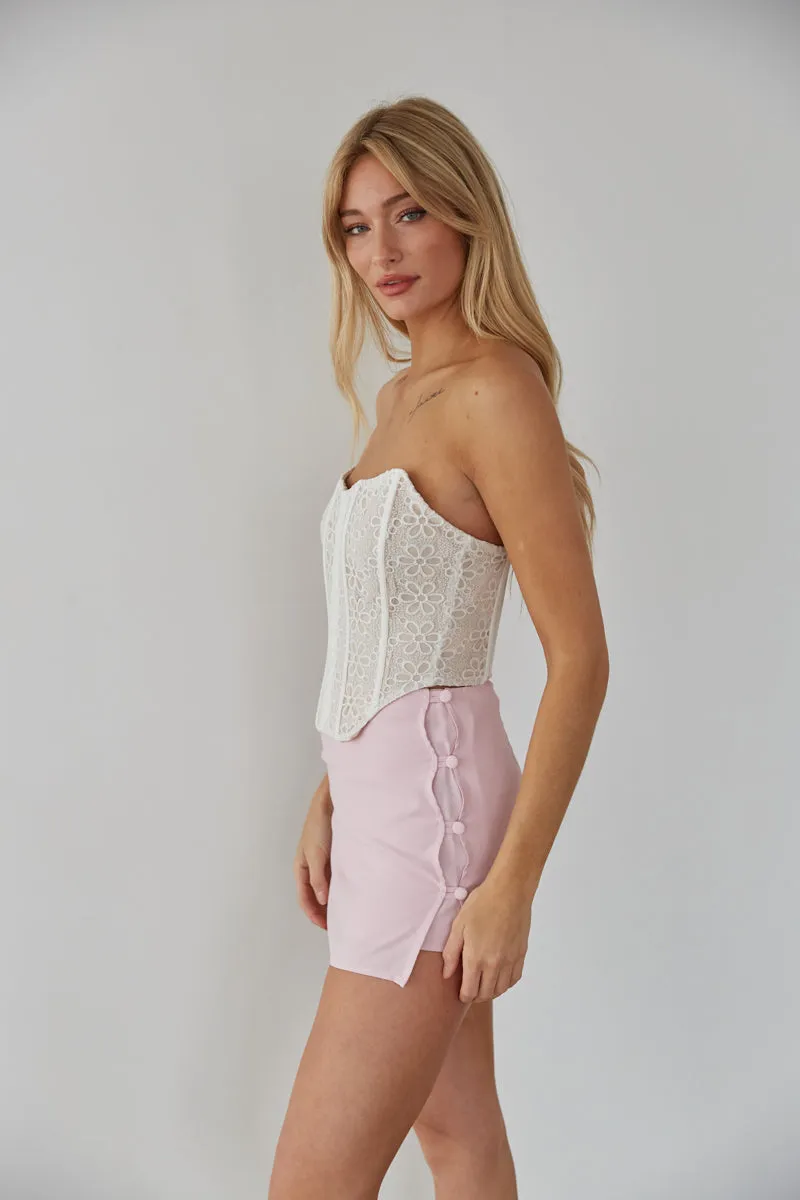 Nalani Strapless Lace Corset