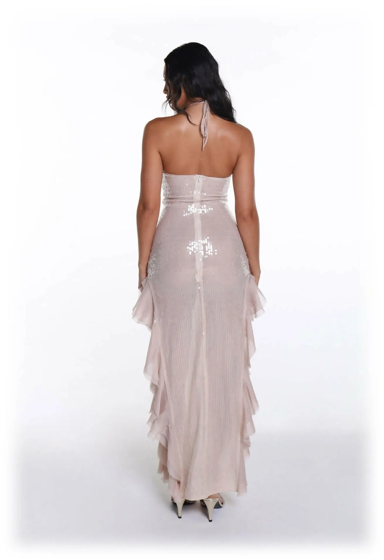 Ooh The Label Saturn Gown Silver Size 8