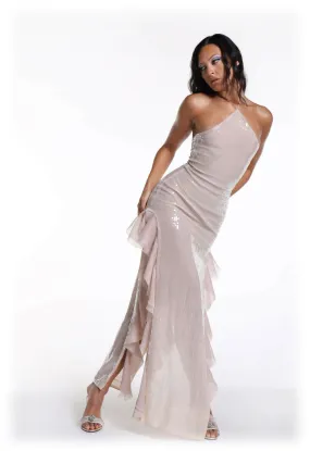Ooh The Label Saturn Gown Silver Size 8
