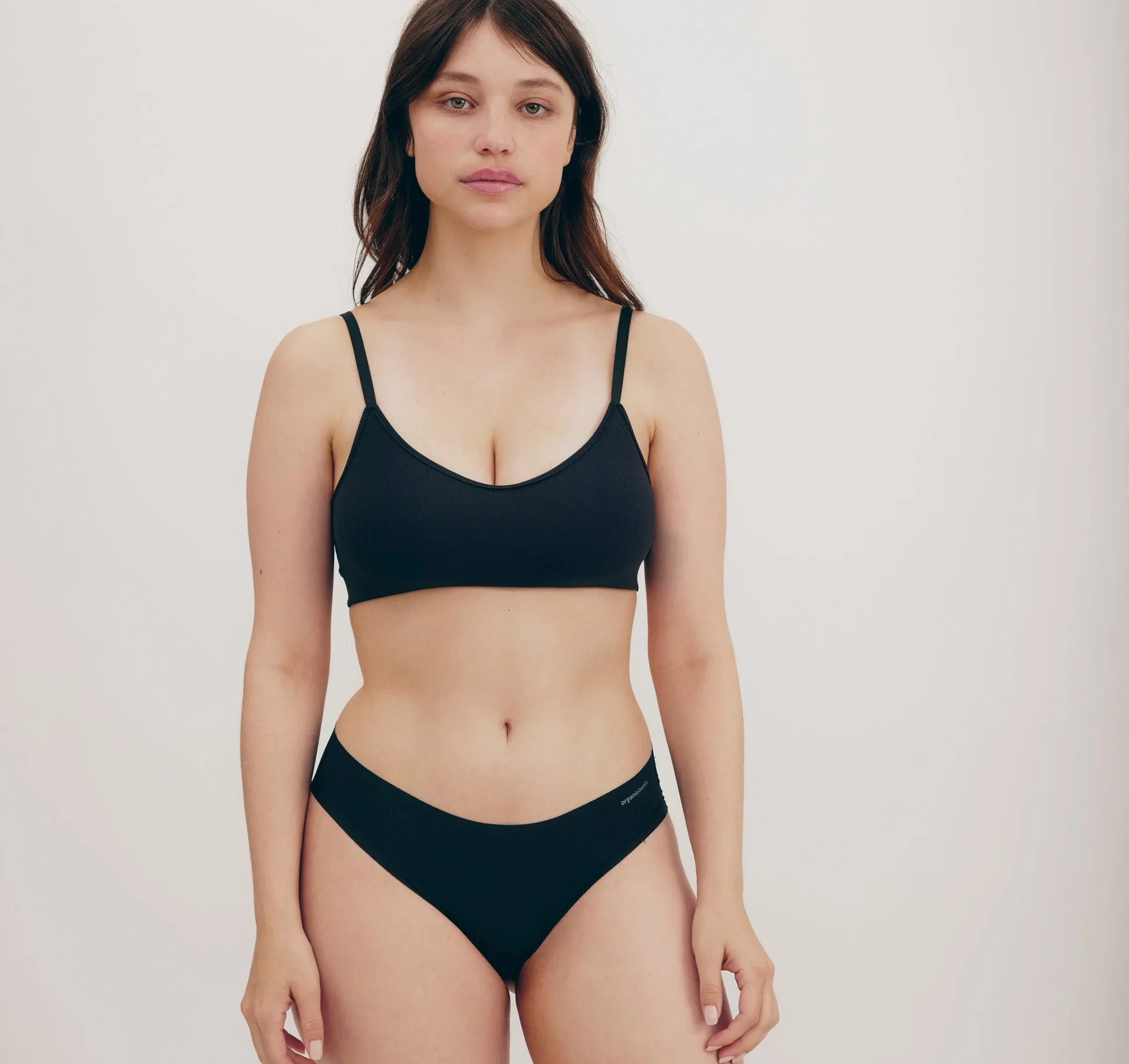 Organic Basics Naked Rib Brief - Black