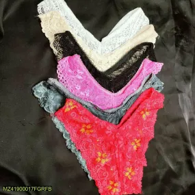 Pack Of 2 Net Lace V Shape Underwear