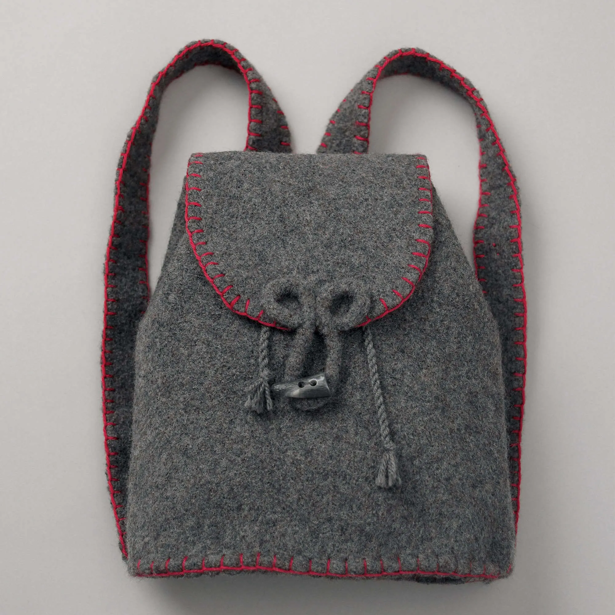 Patons Knit Felted Flannel Backpack