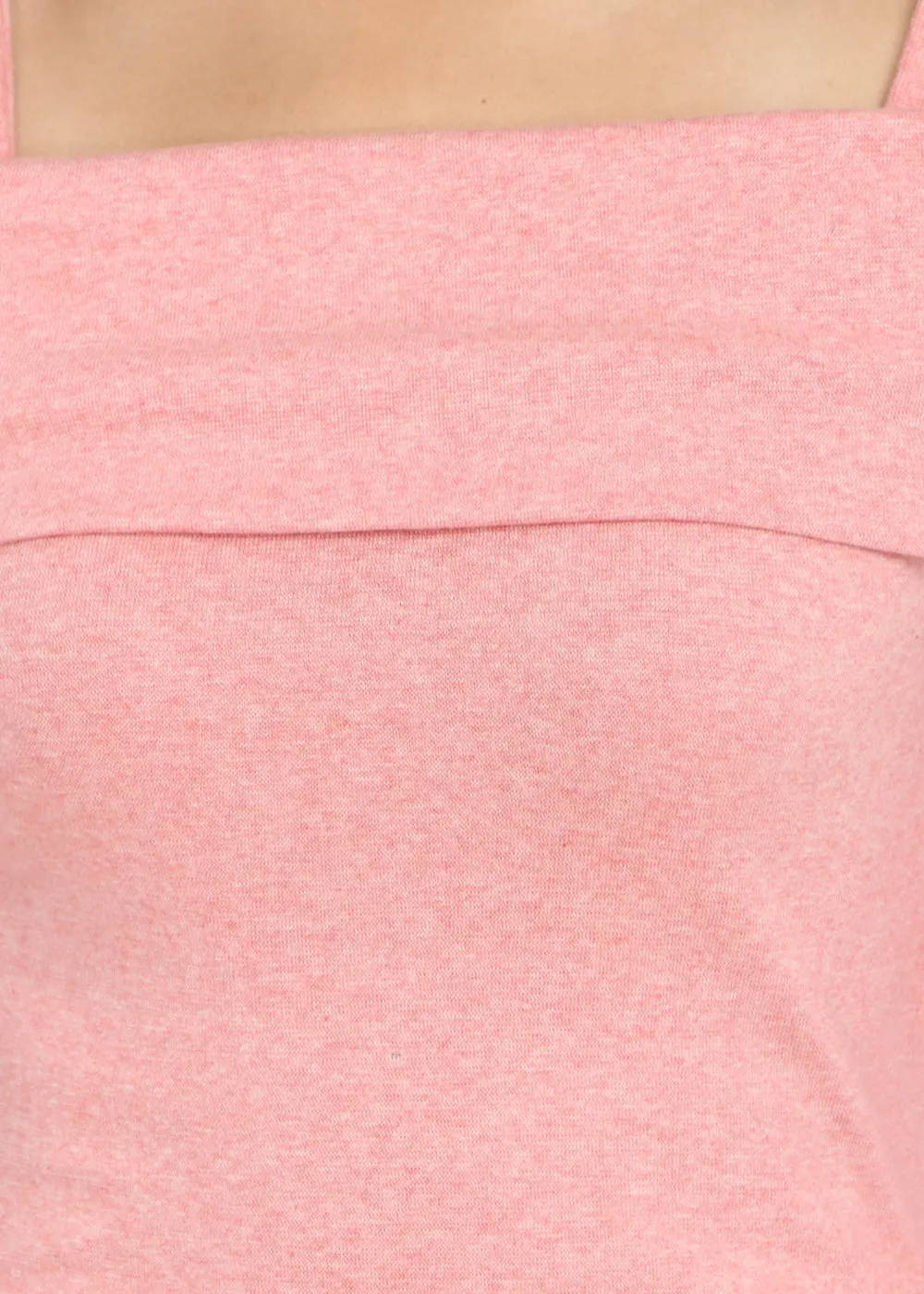 Peach Fold-Over Top