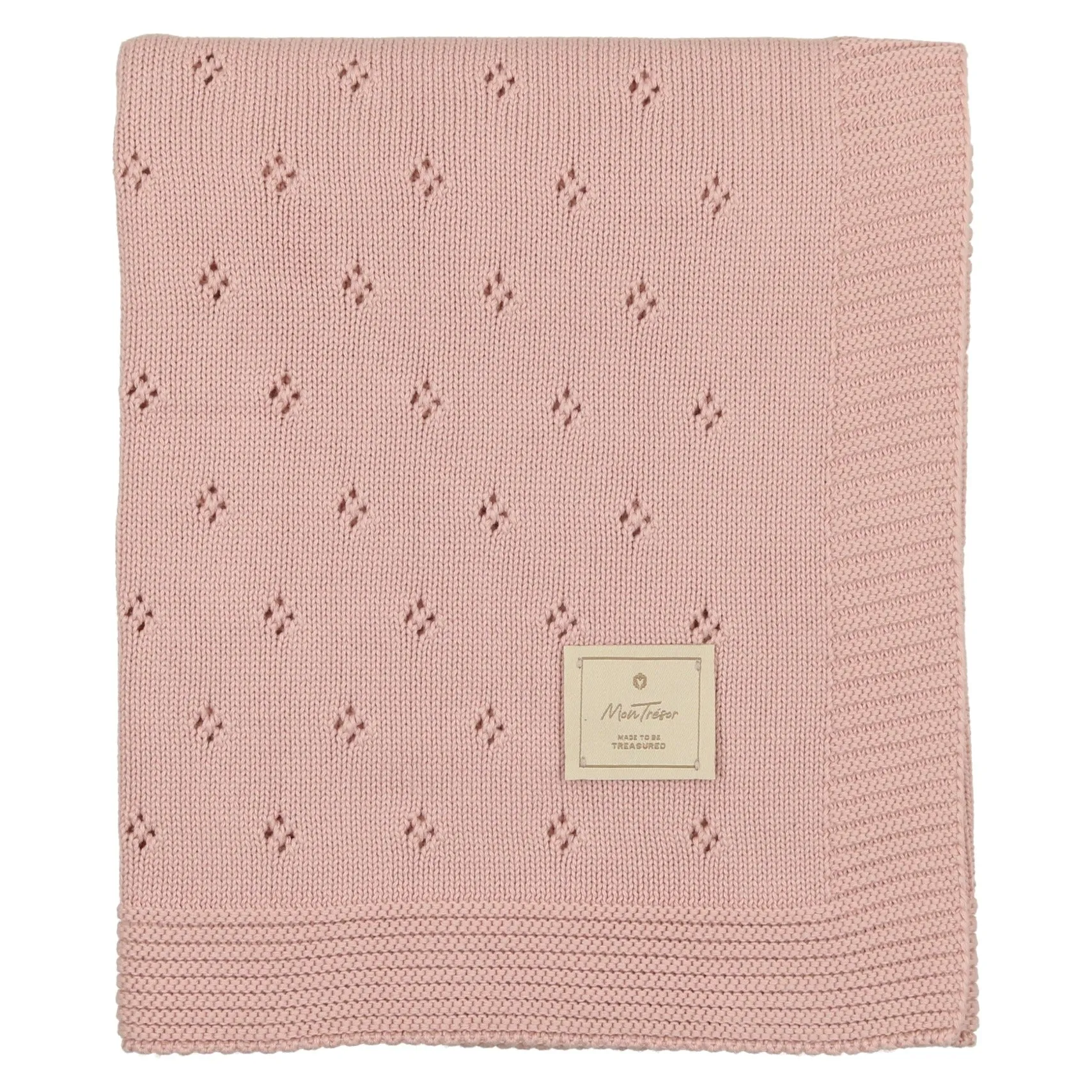 Perfect Pointelle Knit Blanket