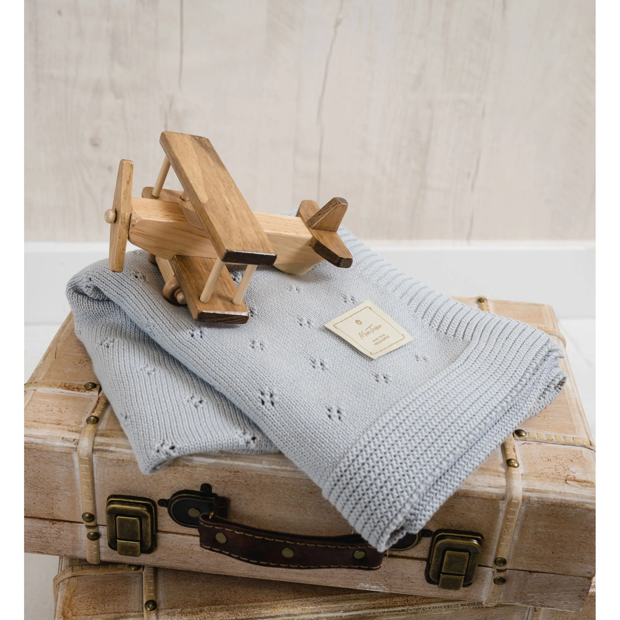 Perfect Pointelle Knit Blanket