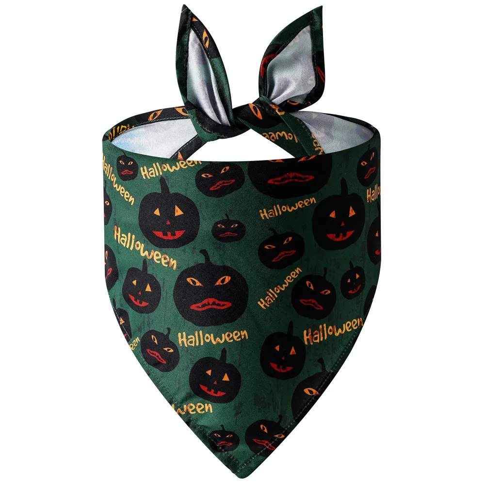 Pet Triangle Scarf Halloween Pet Saliva Towel Single Layer Pet Scarf Dog Scarf Dog Decoration
