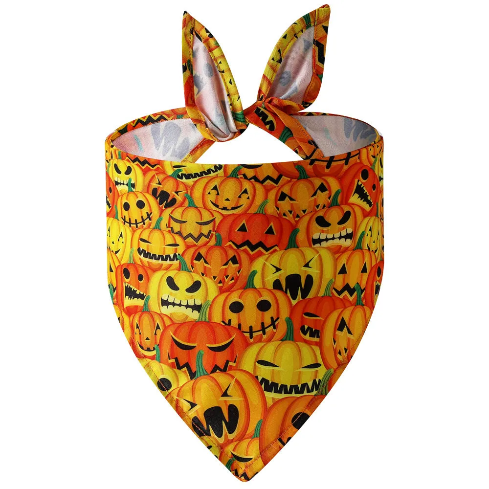 Pet Triangle Scarf Halloween Pet Saliva Towel Single Layer Pet Scarf Dog Scarf Dog Decoration
