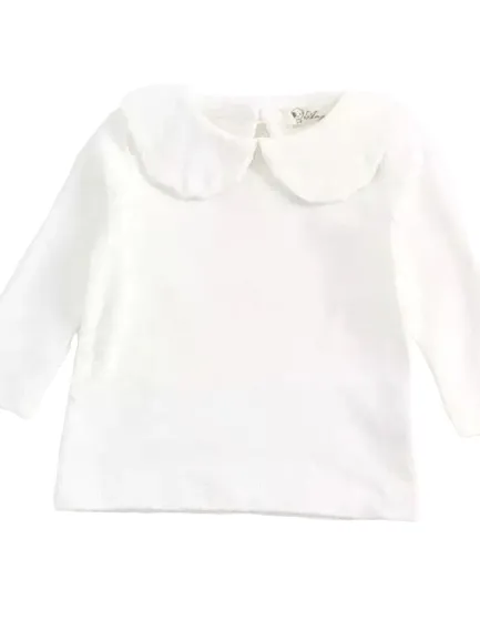 Peter Pan Collar Long Sleeves Top