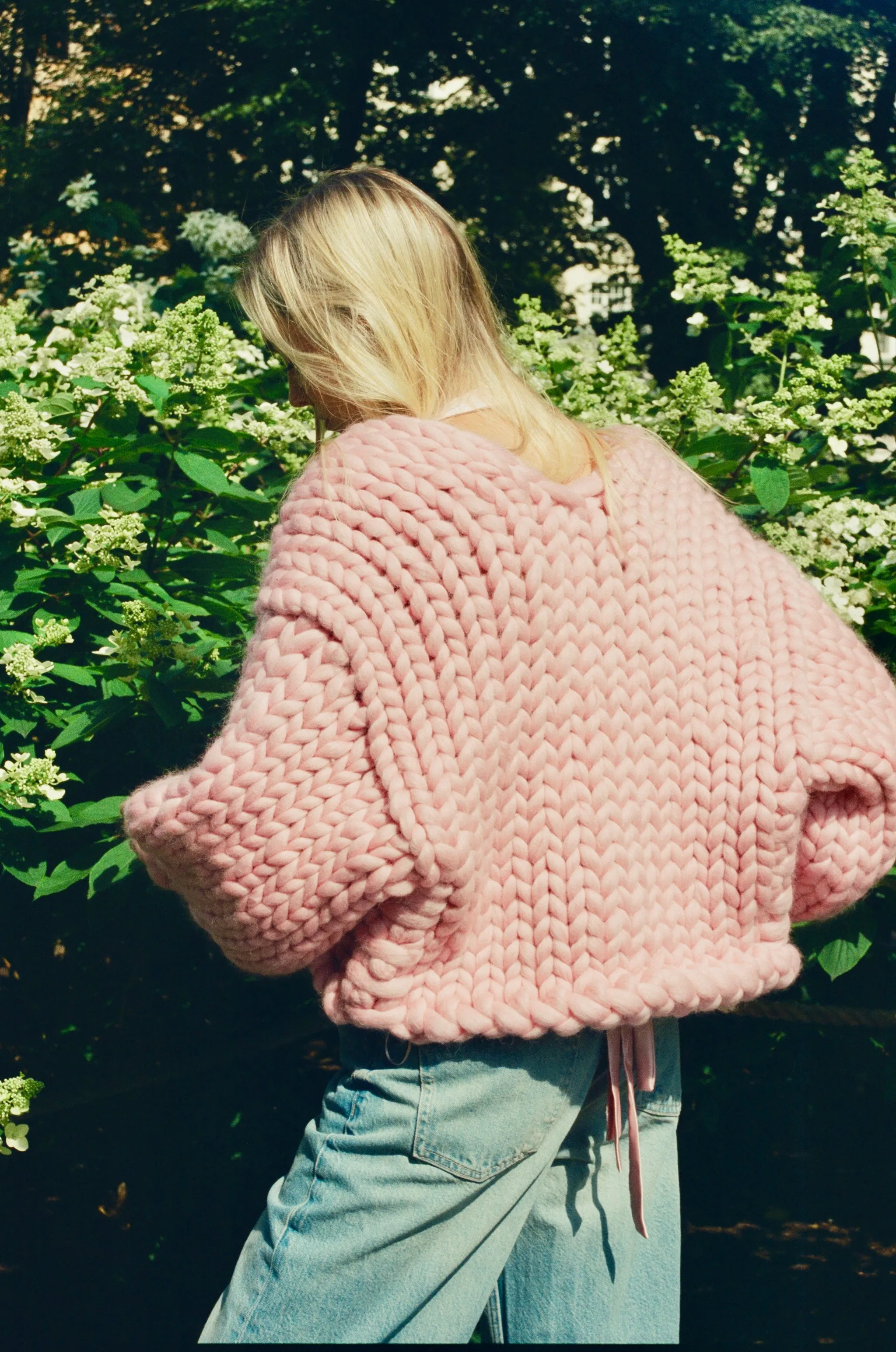 Pink Colossal Knit Cardigan